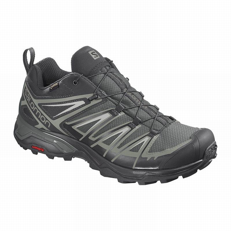 Chaussures De Randonnée Salomon Homme Grise - Salomon X ULTRA 3 GORE-TEX - France (2849-GSTLX)